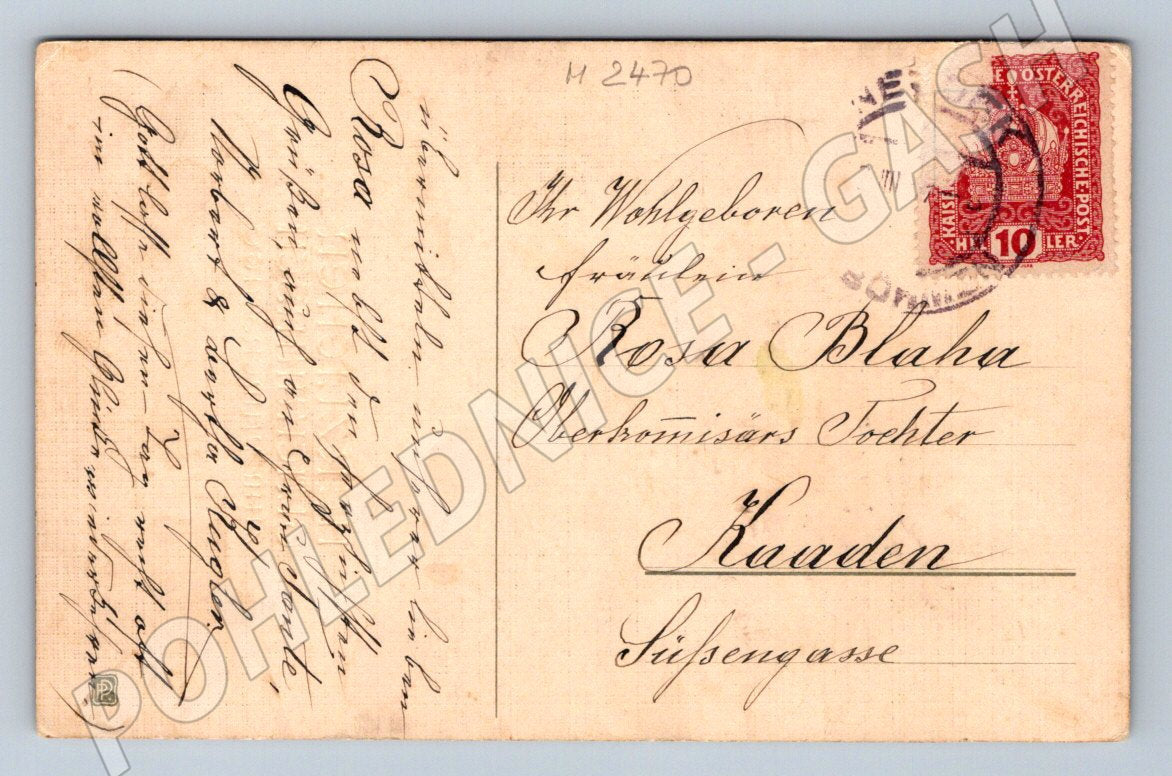 Flowers and greeting cards 1917 historical (M2470)