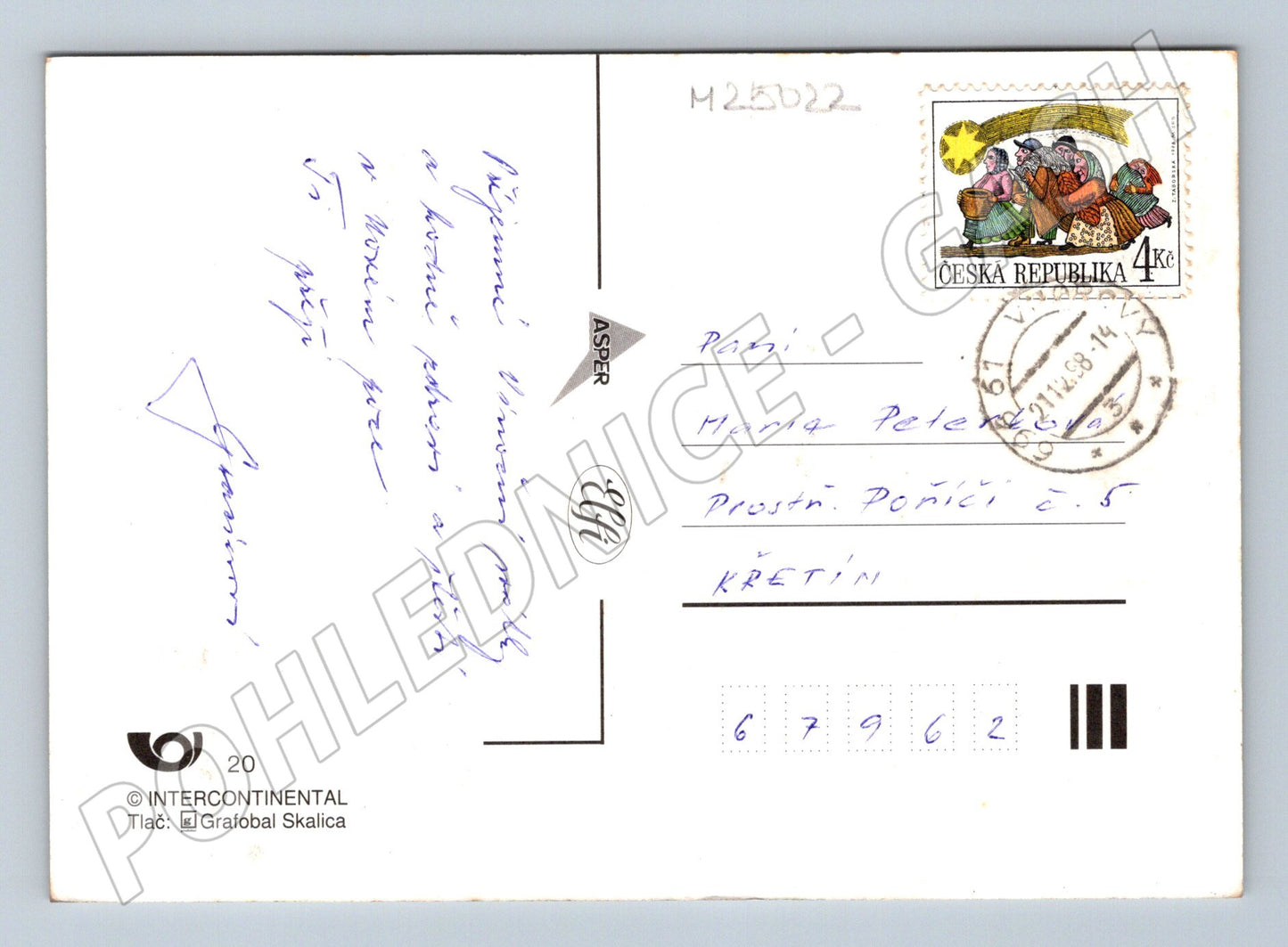 Pohlednice Vánoční zvony a jehličí 2011 (M25022)