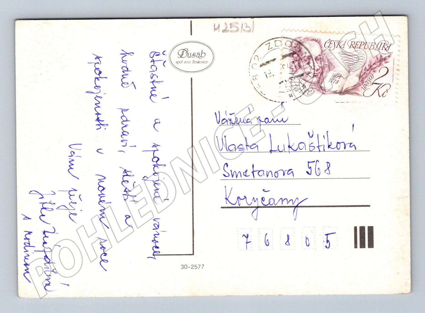 Pohlednice Vánoce Nový rok zimní krajina kostel (M25131)
