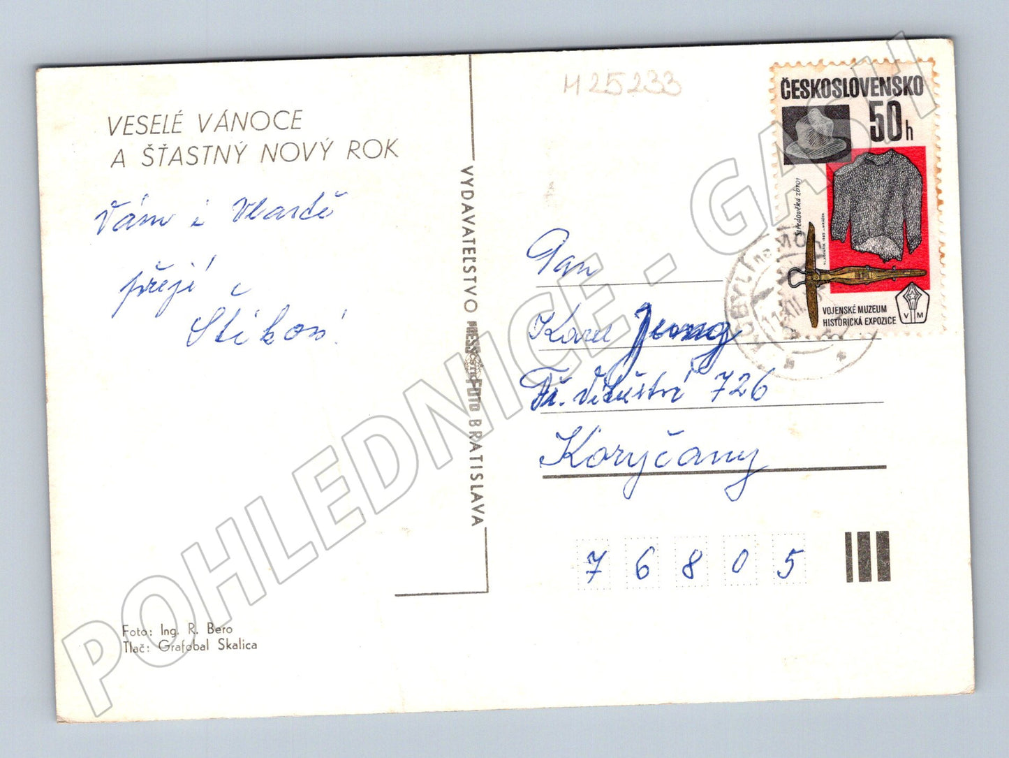 Pohlednice Slovensko zasněžené hory Vánoce 1968 (M25233)