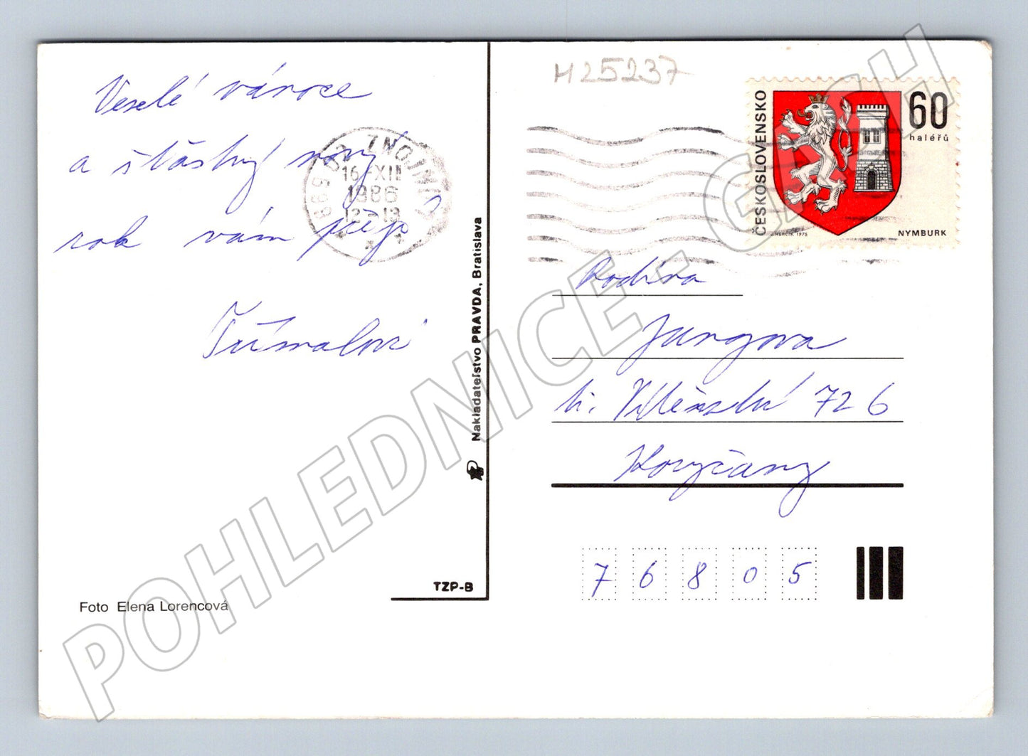 Pohlednice Československo zimní krajina 1968 (M25237)