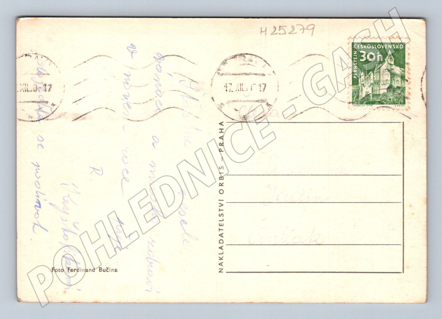 Pohlednice Radostné vánoce vánoční stromeček 1947 (M25279)