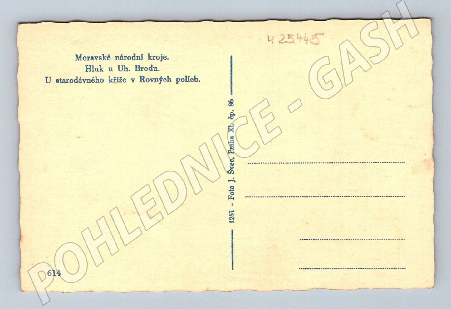 Pohlednice Hluk u Uh. Brodu kroje kříž (M25445)