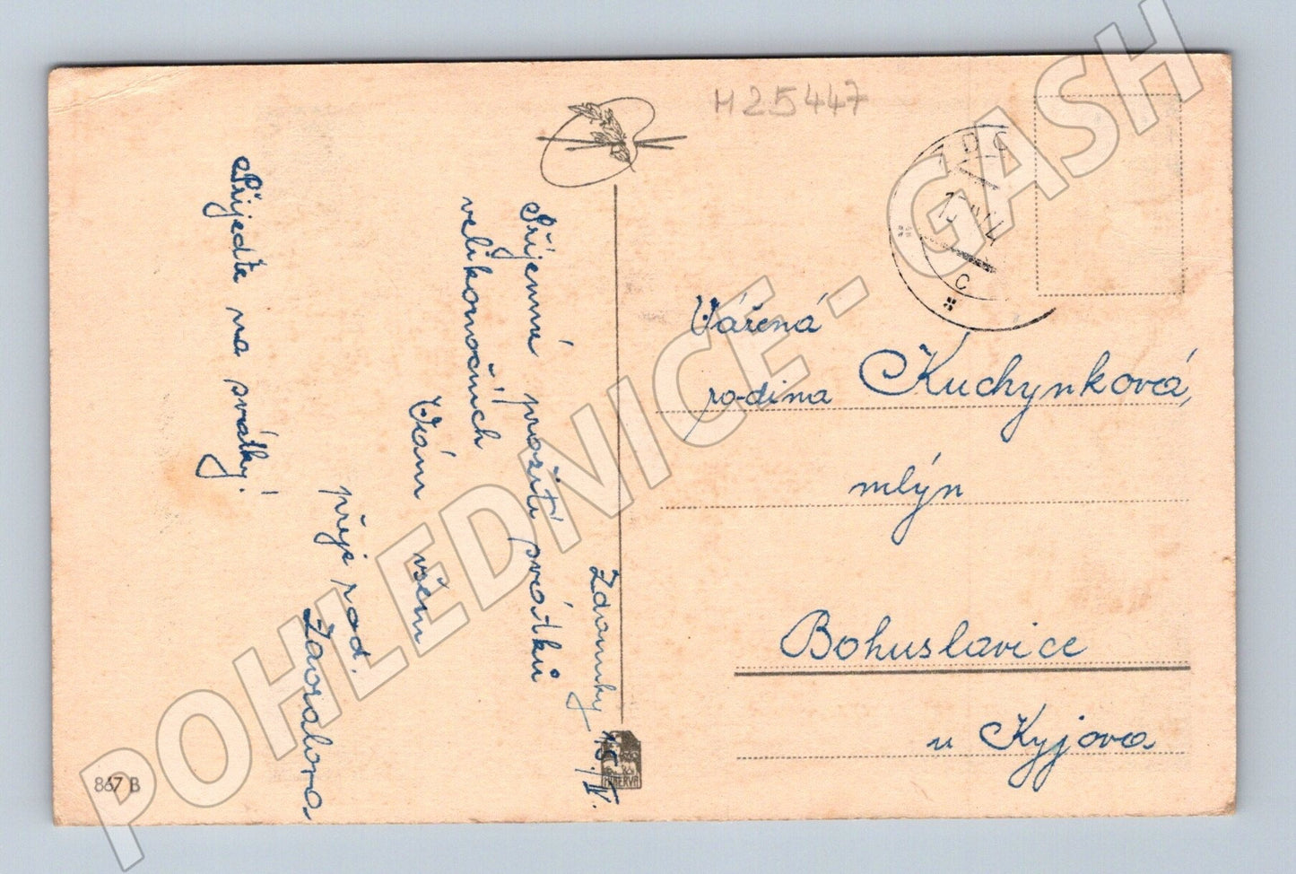 Pohlednice Bohuslavice u Kyjova dívka kroj Velikonoce 1910 (M25447)