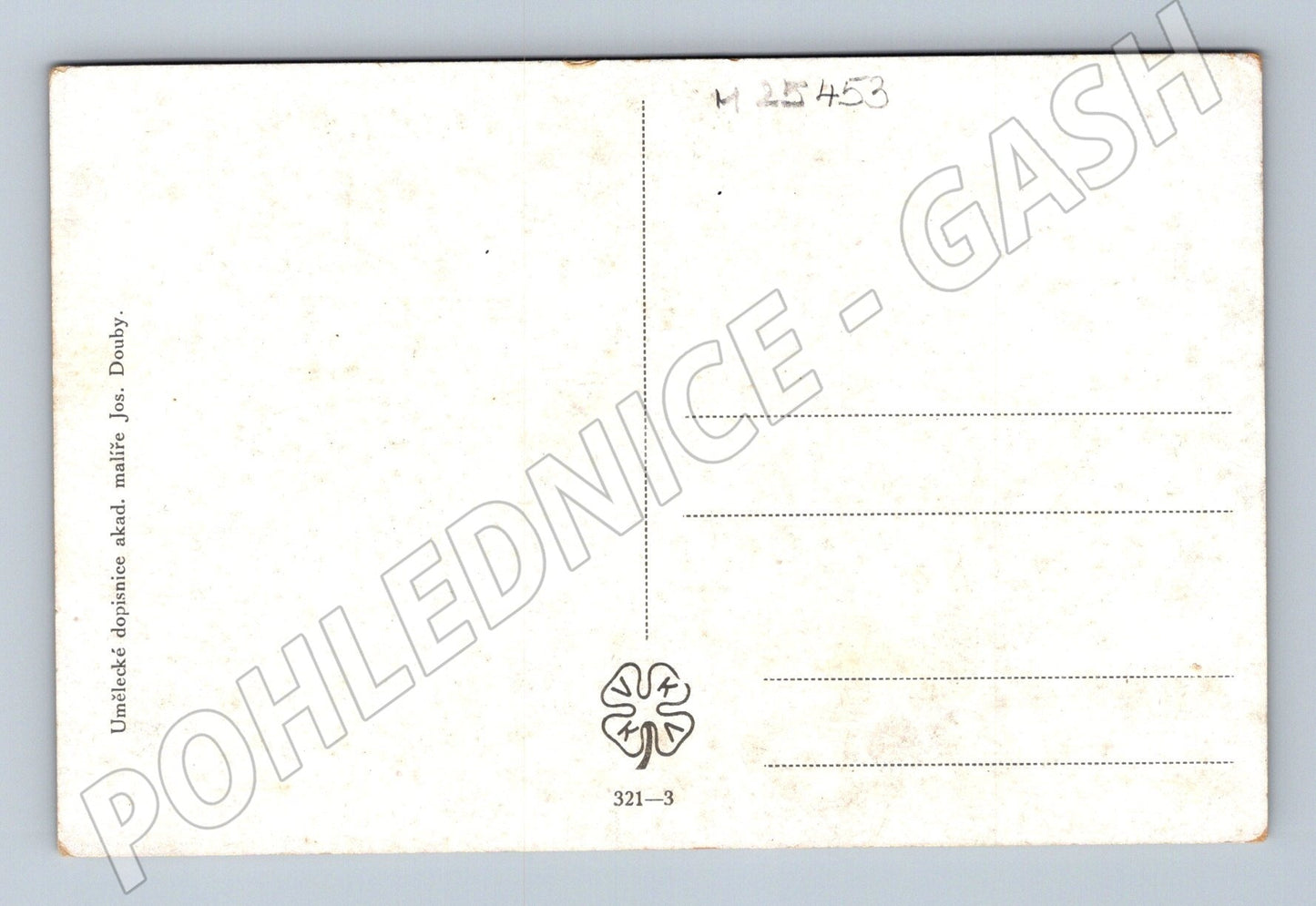 Pohlednice Vánoční zimní scéna Jos. Douba (M25453)