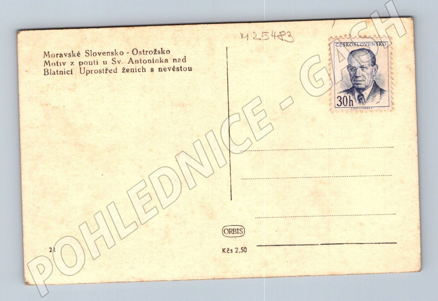 Pohlednice Moravské Slovensko pouť u Sv. Antonínka (M25483)