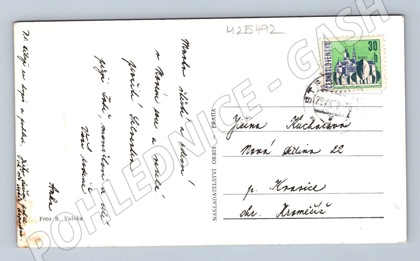 Pohlednice Novoroční pozdrav hodiny sklenice 1957 (M25492)