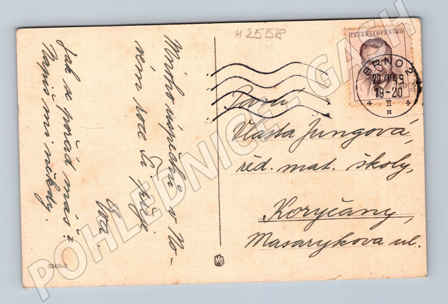 Pohlednice Novoroční zimní krajina 1919 (M25518)