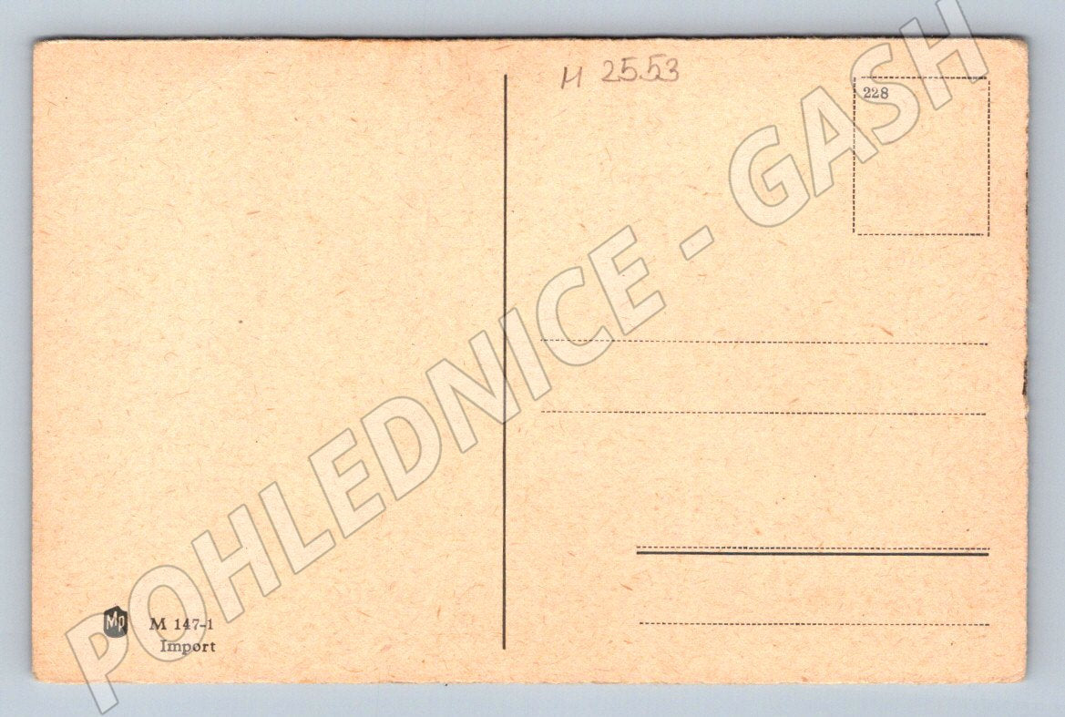 Rose postcard, name day wishes (M2553)