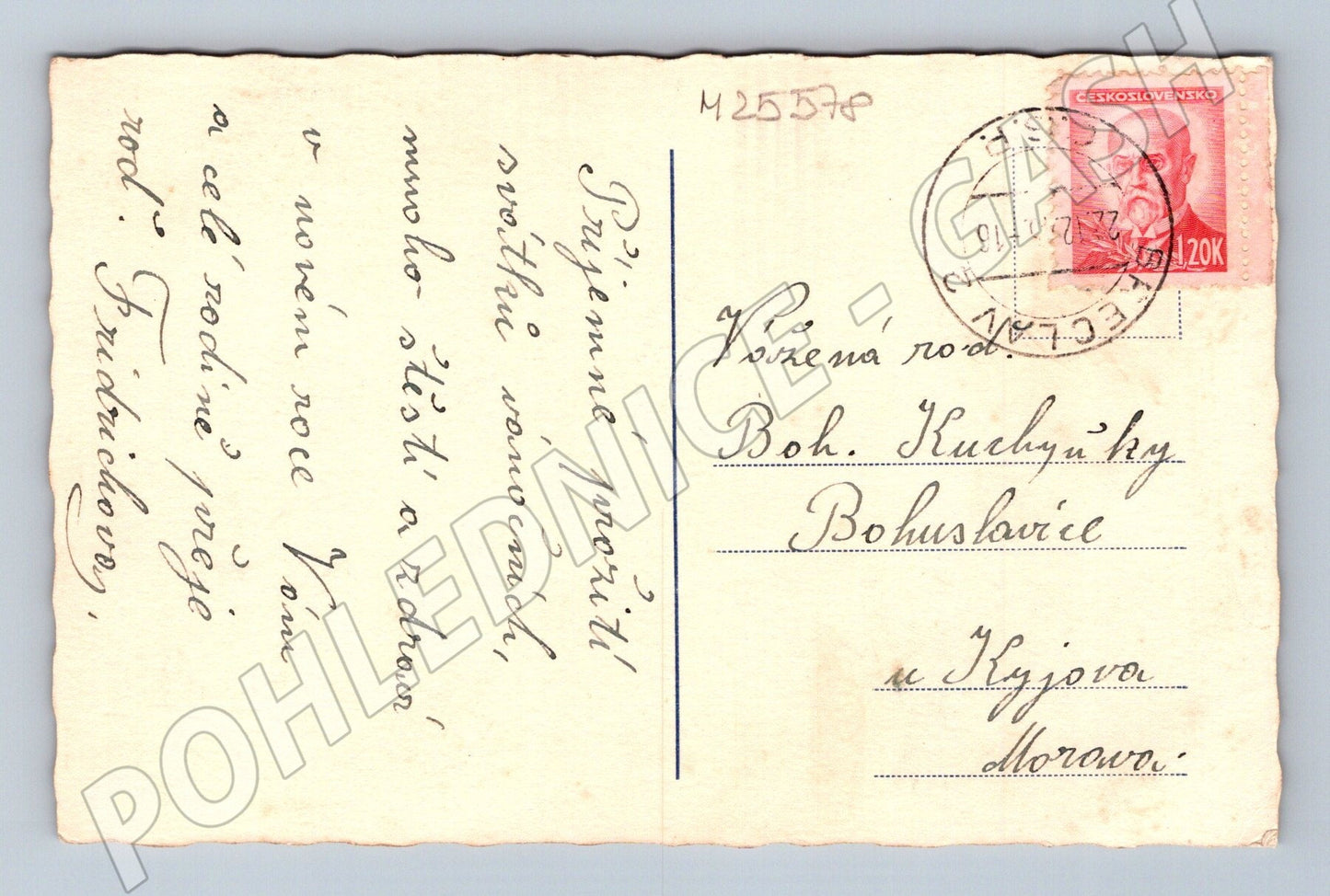 Pohlednice zimní horská krajina 1933 (M25578)
