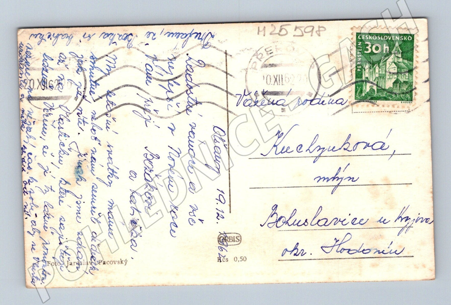 Pohlednice Vánoční Novoroční lyžaři 1920 (M25598)