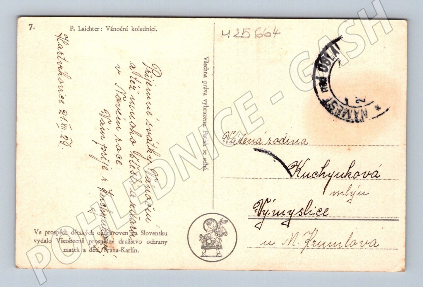 Pohlednice Vánoční koledníci (M25664)