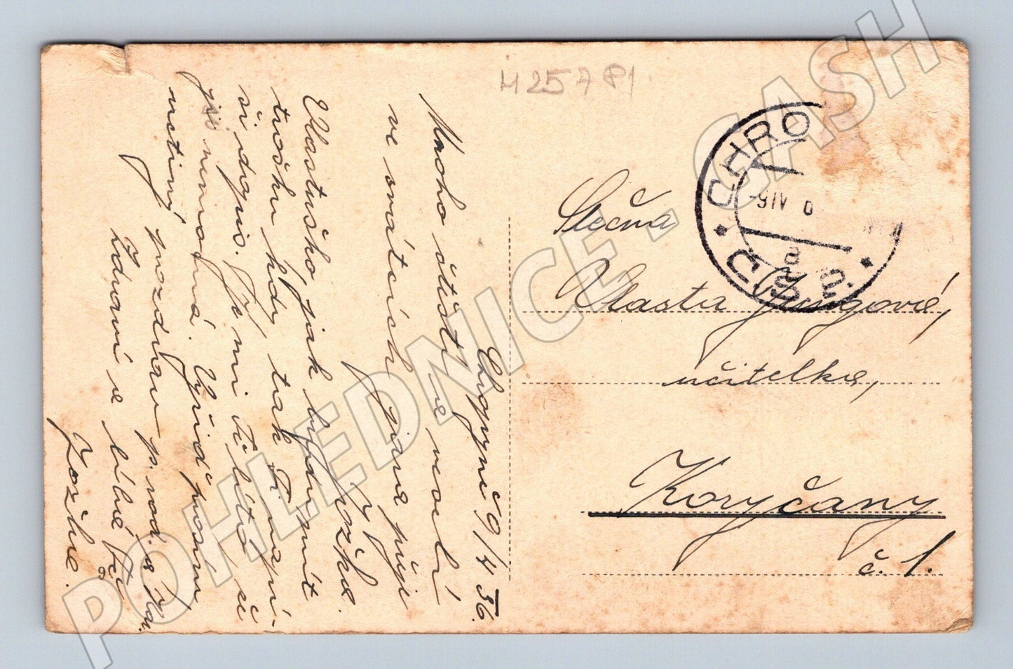 Pohlednice velikonoční motiv Chropyně 1936 (M25781)