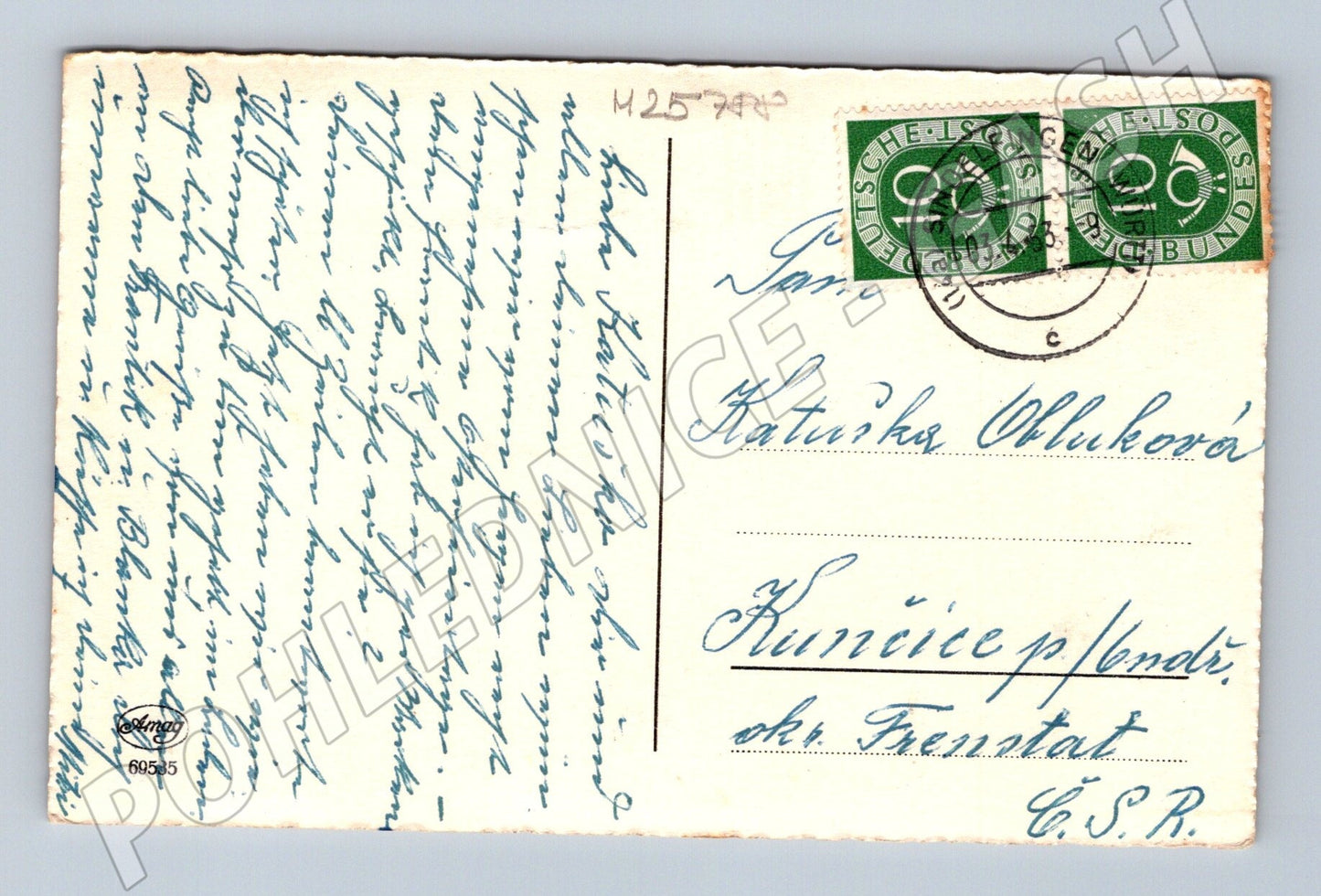 Pohlednice Velikonoční motiv narcisy 1940 (M25788)