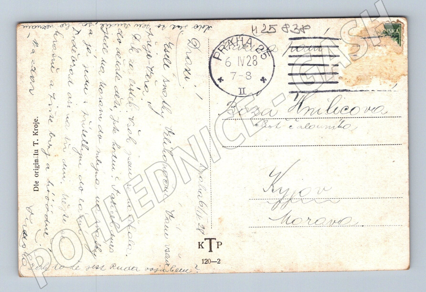 Pohlednice Velikonoční vejce 1928 (M25838)