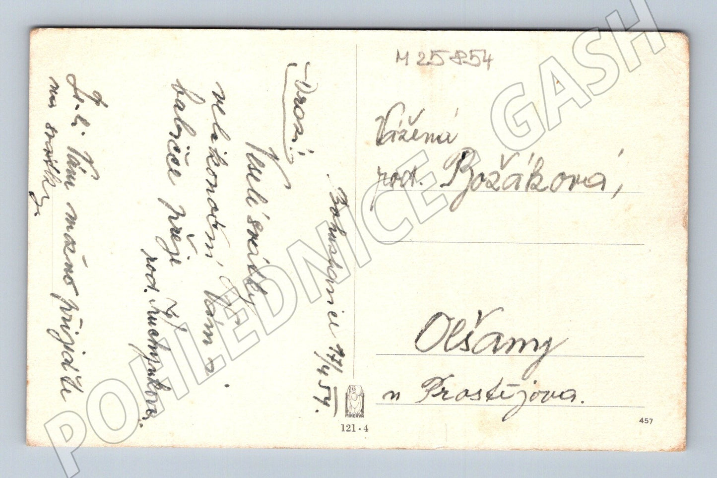 Pohlednice Velikonoční motiv 1957 (M25854)