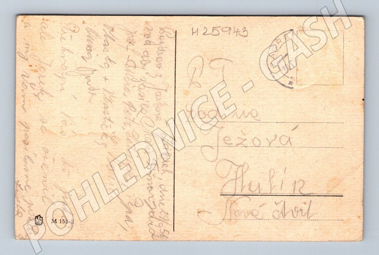 Pohlednice květiny 1956 (M25943)