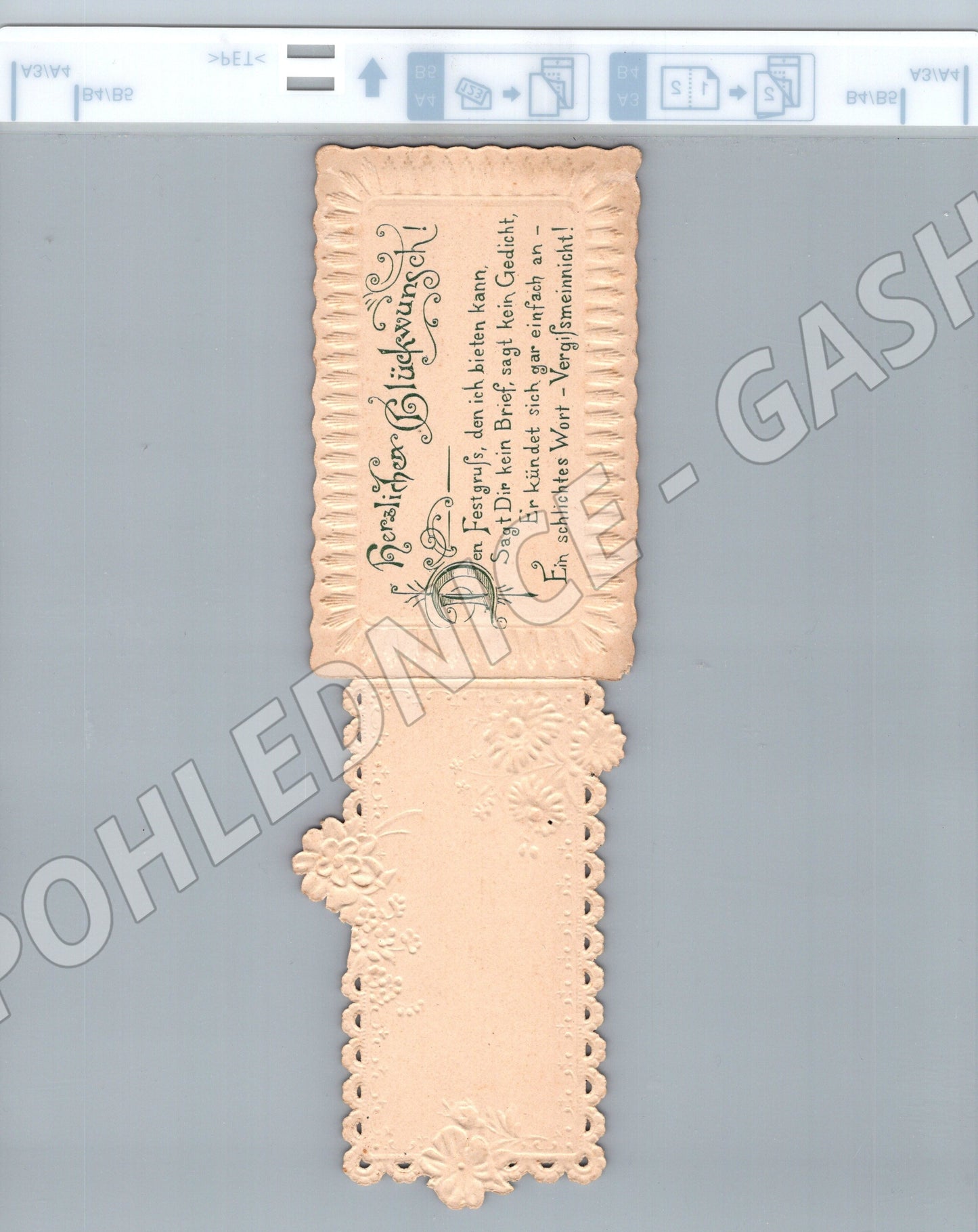 Pohlednice Německo květinová blahopřání (M25965)