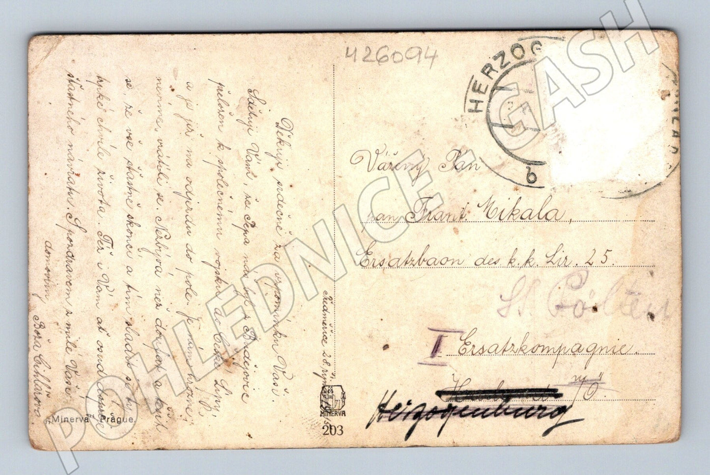 Pohlednice Dvořák mnich Ave Maria (M26094)