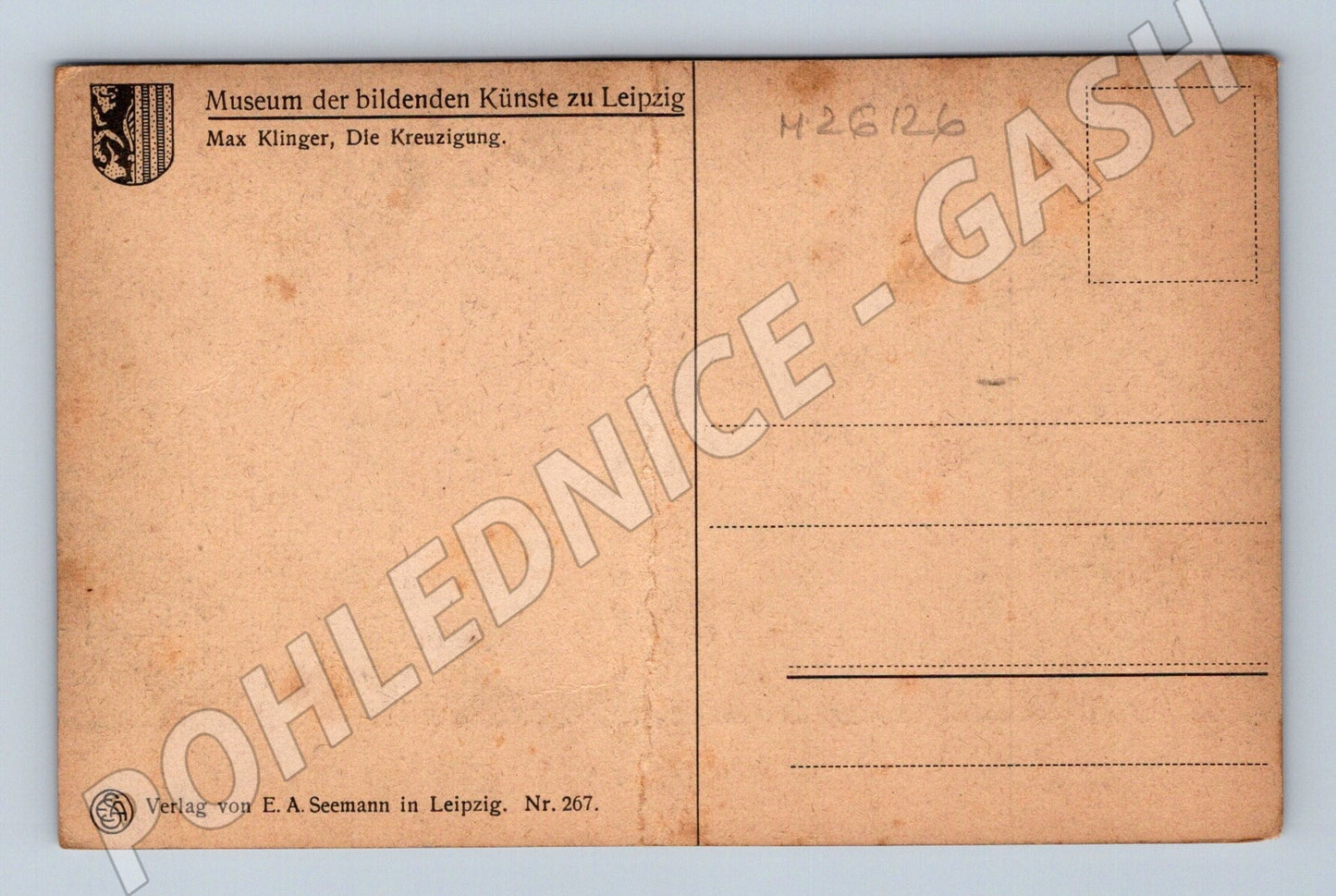 Pohlednice Německo Max Klinger Die Kreuzigung (M26126)