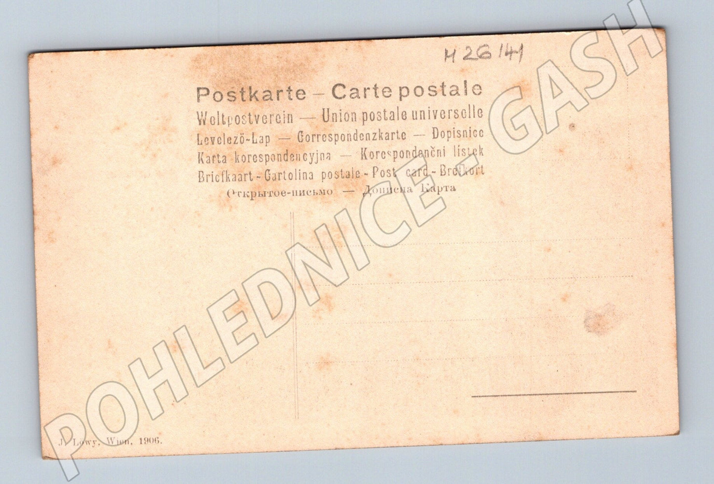 Pohlednice Rakousko Vídeň umělecký motiv 1906 (M26141)