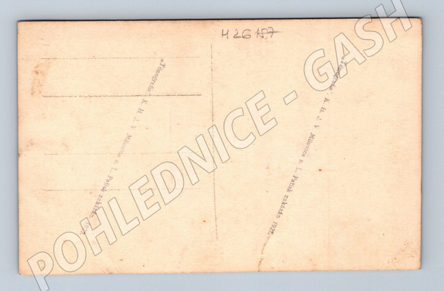 Stará fotografie Milovice n. L. vojenské motivy 1927 (M26187)