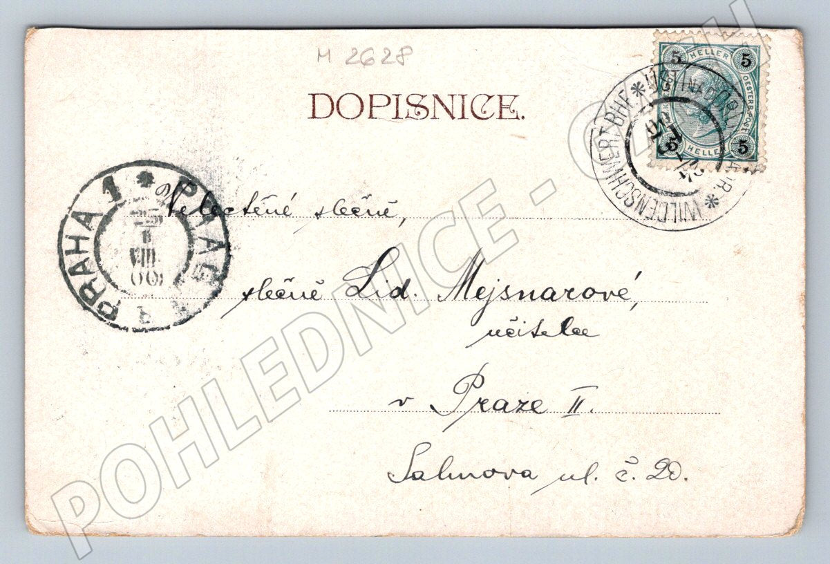 Postcard GREETINGS FROM USTÍ NAD ORLICÍ (M2628)