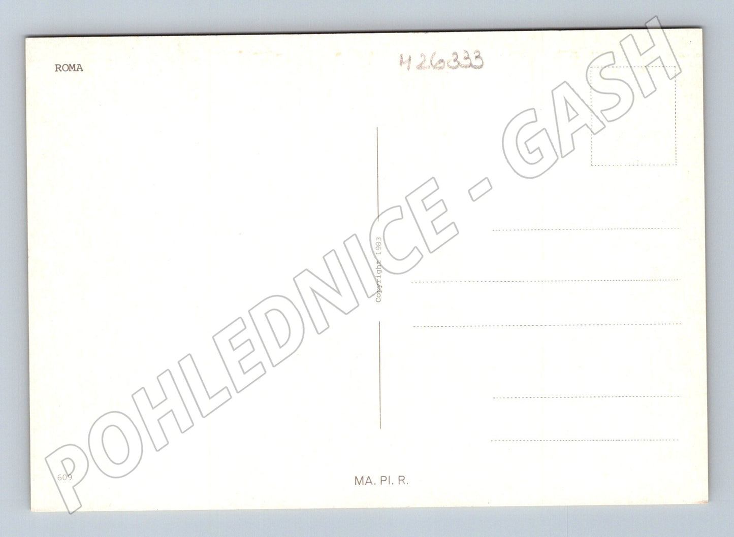 Pohlednice Itálie Řím koláž památek 1983 (M26333)