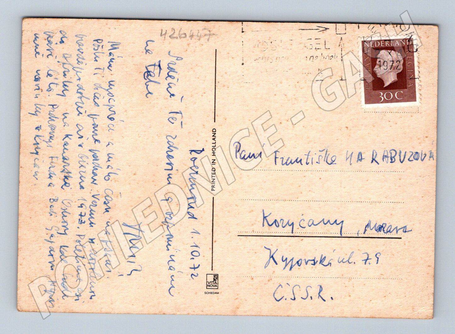 Pohlednice Holandsko mix motivů 1972 (M26447)