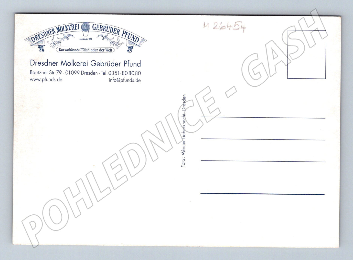 Pohlednice Německo Drážďany Pfund s Molkerei (M26454)