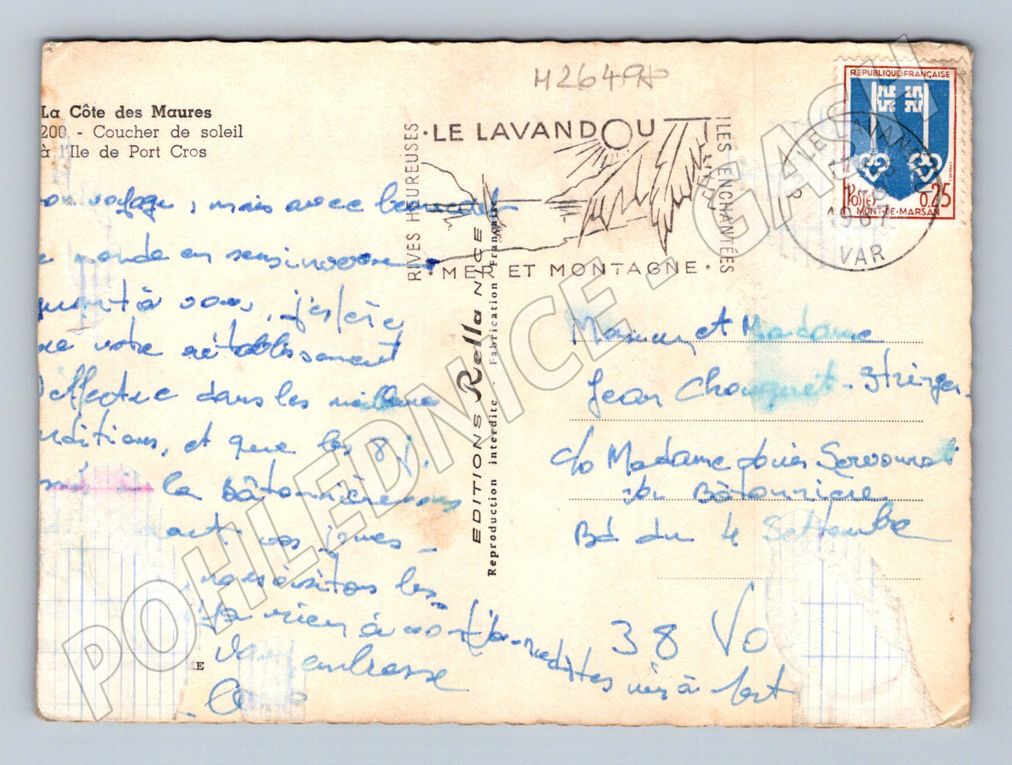Pohlednice Francie La Côte des Maures západ slunce (M26498)