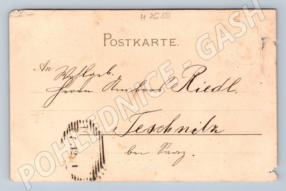 Pohlednice konvalinky Meissner Buch Leipzig 1902 (M2650)