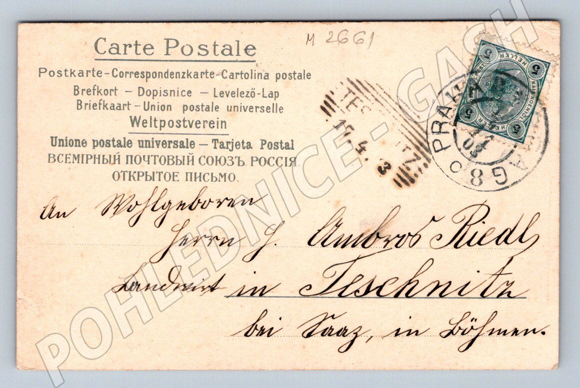 Postcard Rose 1933 (M2661)