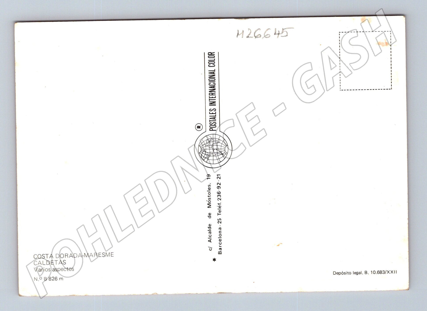 Pohlednice Španělsko Caldetas různé pohledy 1968 (M26645)
