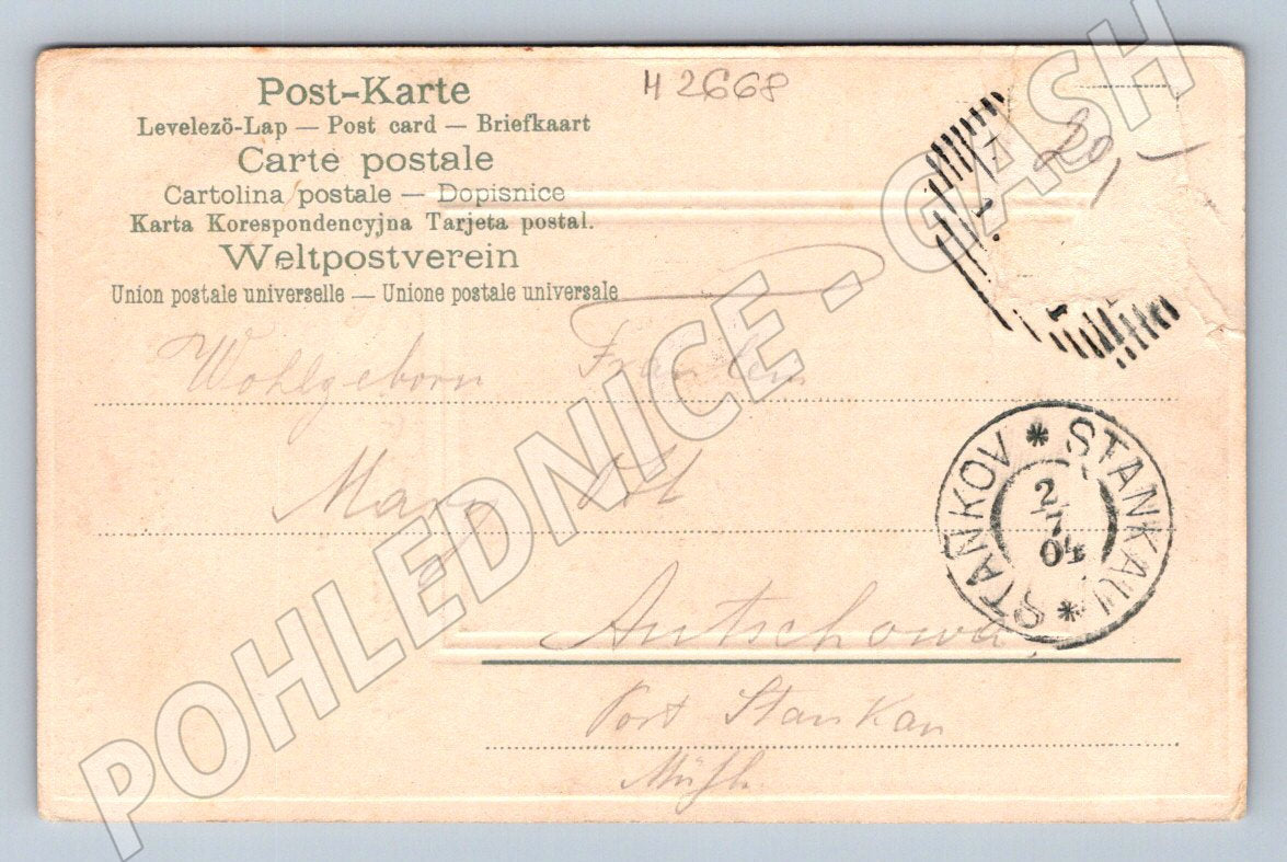 Postcard rural building ethnography 1904 (M2668)