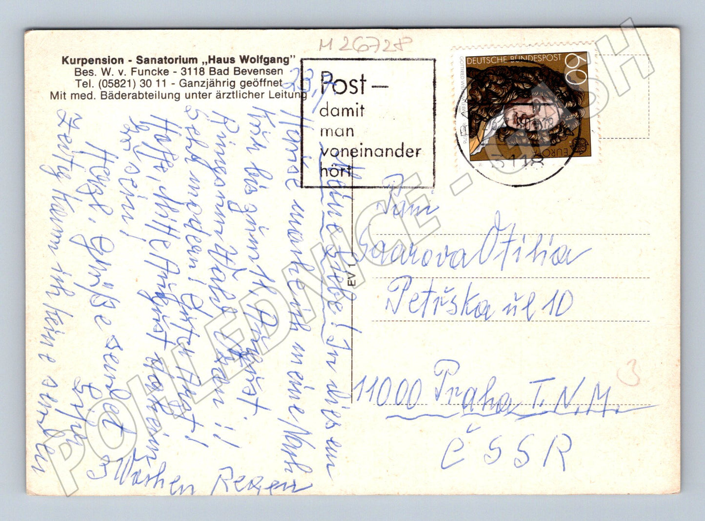 Pohlednice Německo Bad Bevensen Sanatorium Haus Wolfgang (M26728)