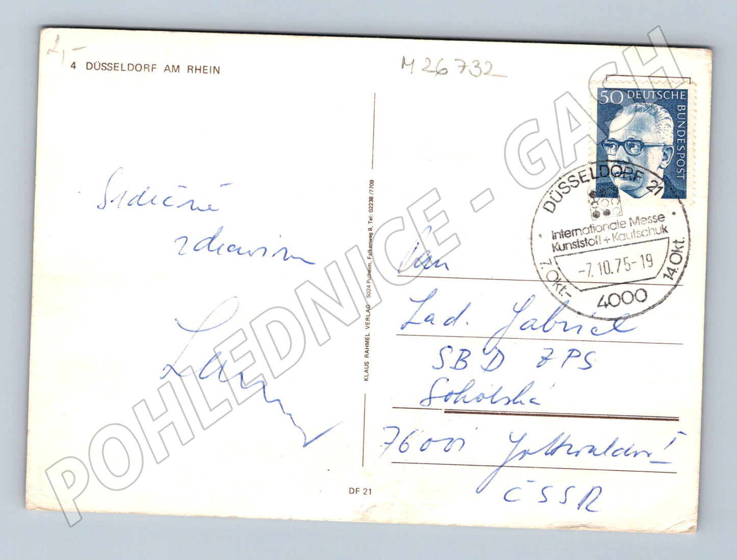 Pohlednice Německo Düsseldorf mix motivů 1975 (M26732)
