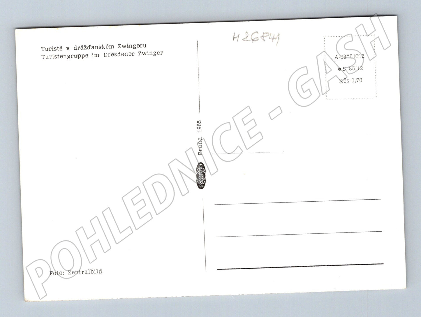 Pohlednice Německo Drážďany Zwinger 1985 (M26841)