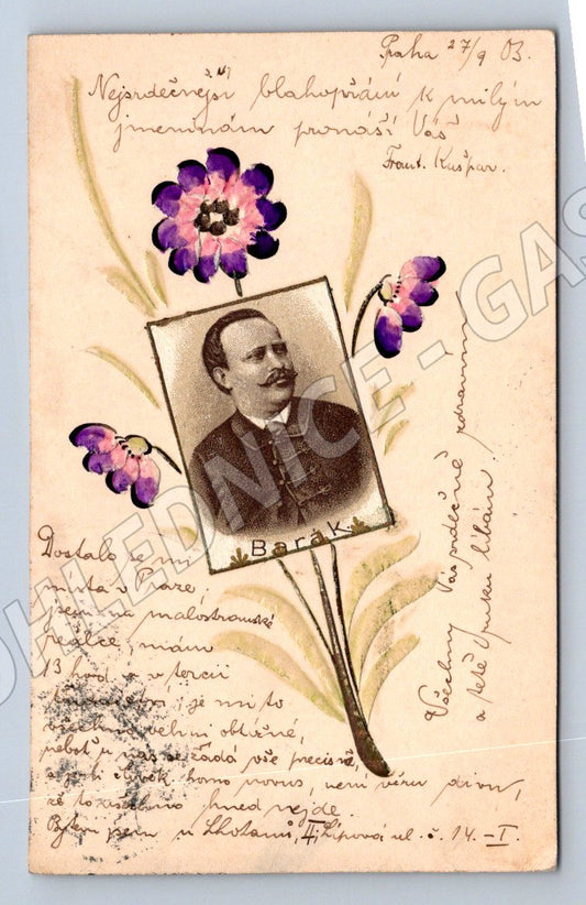 Pohlednice portrét Josef BARÁK osobnost (M2686)