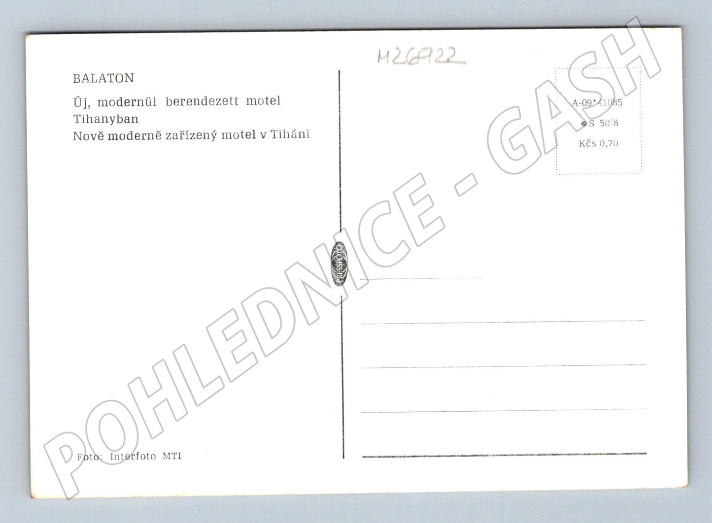 Pohlednice Maďarsko Tihany moderní motel (M26922)