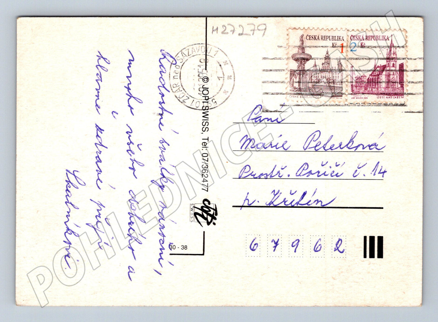 Pohlednice Vánoční a Novoroční svíčka 1998 (M27279)
