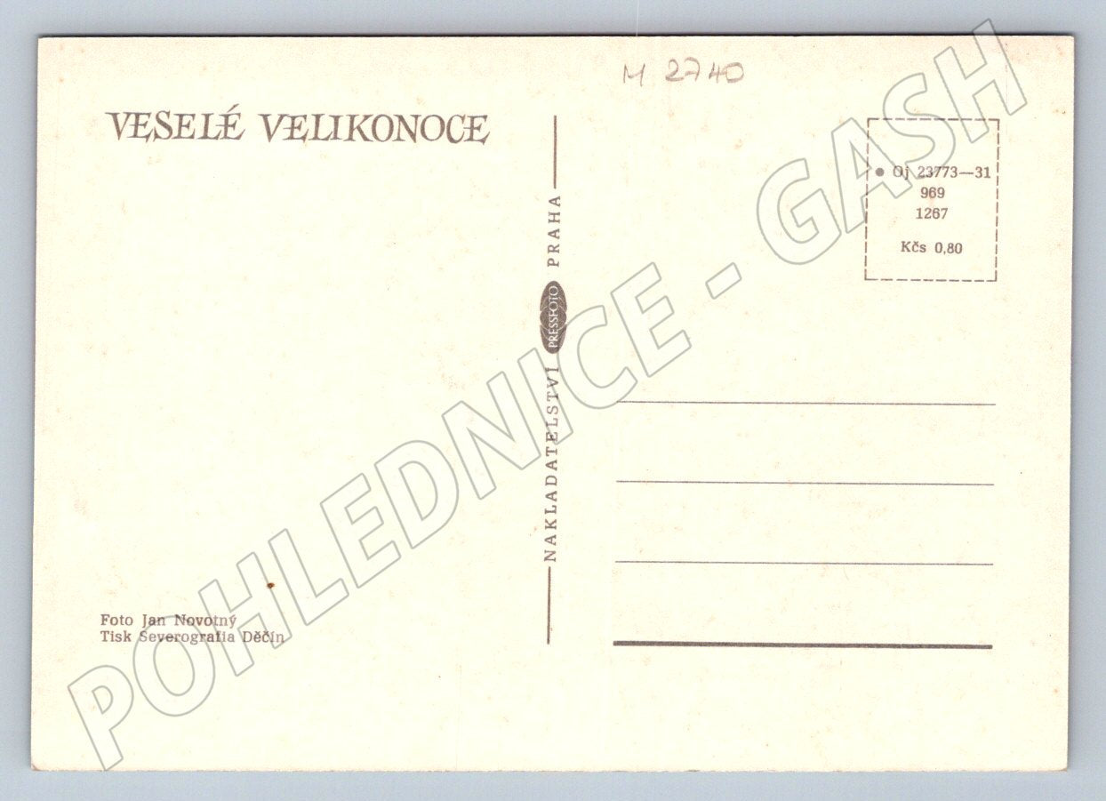 Pohlednice kraslice a kuřátka vintage (M2740)