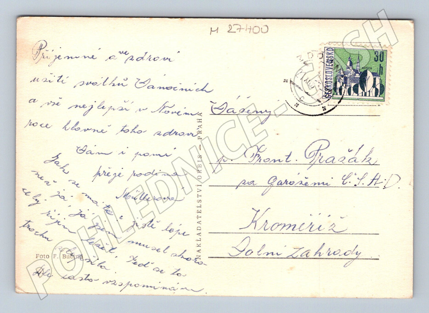 Pohlednice Vánoční Radostné Vánoce a Nový Rok 1941 (M27400)