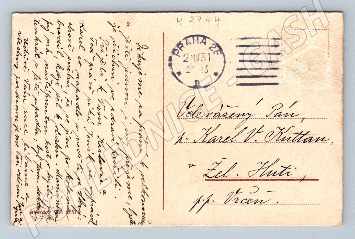 Pohlednice hudebníci Veselé Velikonoce vintage (M2744)