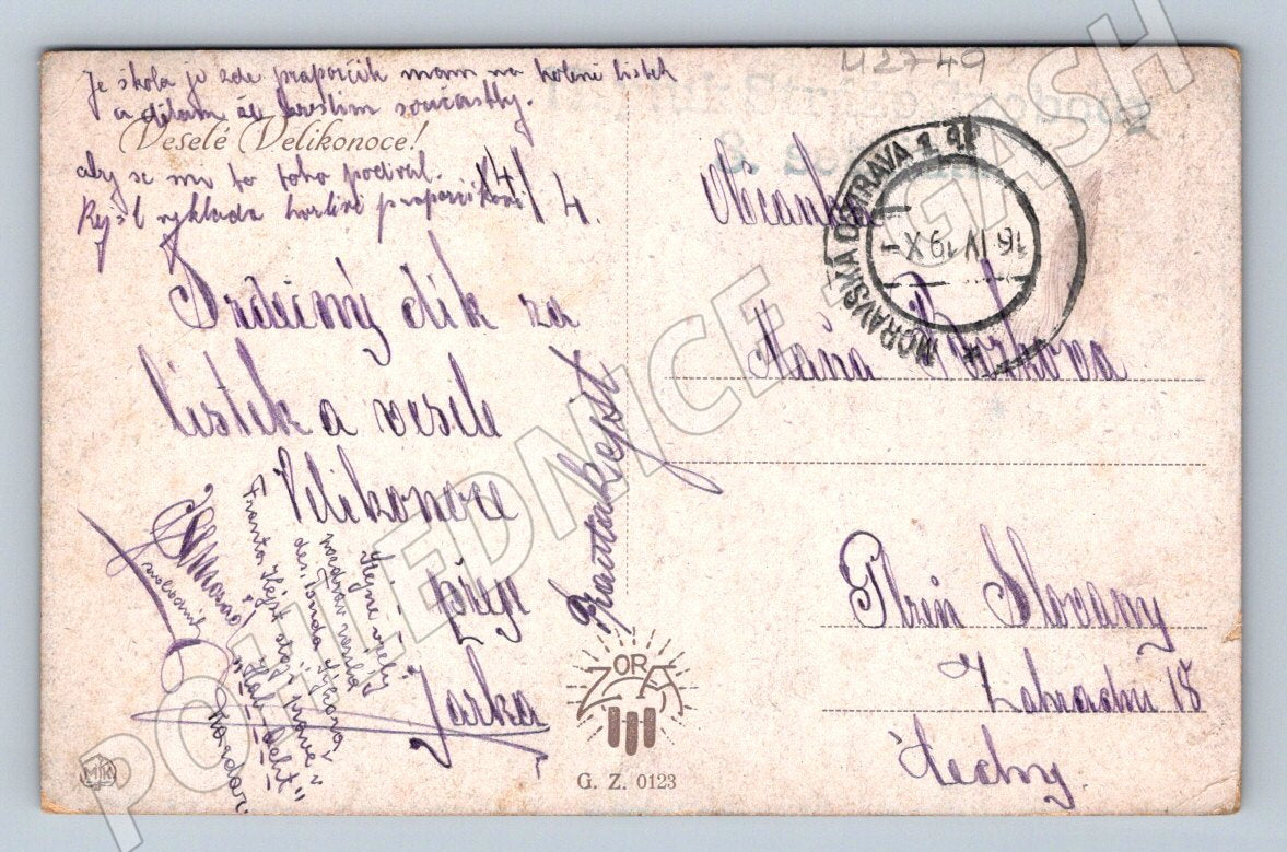 Postcard girl in folk costume 2nd Regiment of the Freedom Guards (M2749)