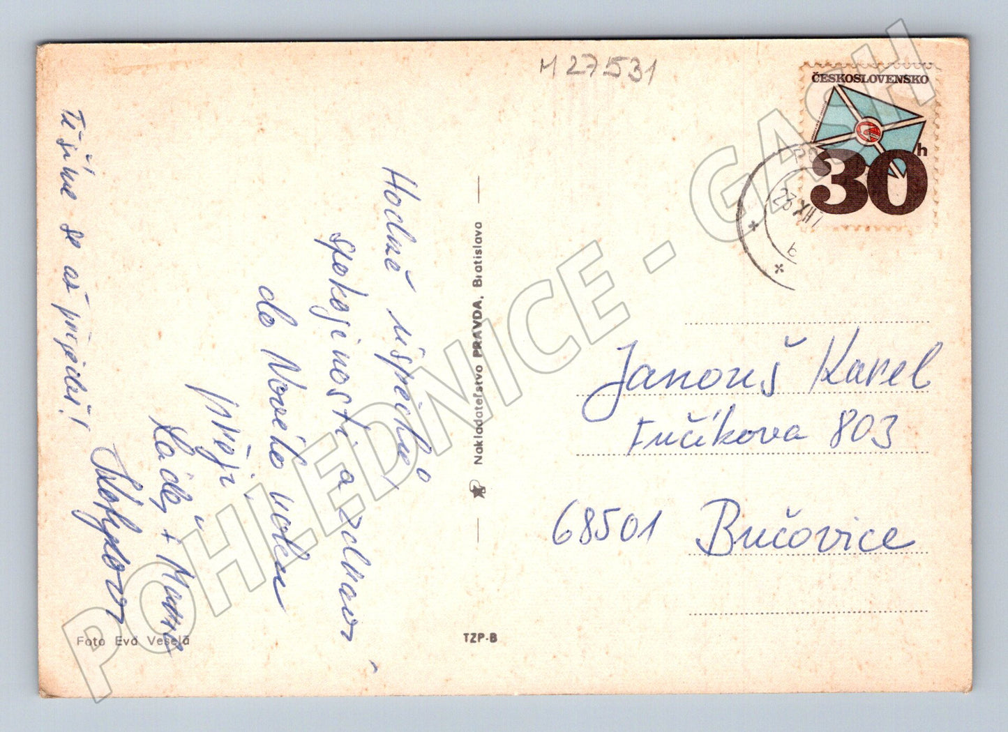 Pohlednice Novoroční kominík podkova PF (M27531)