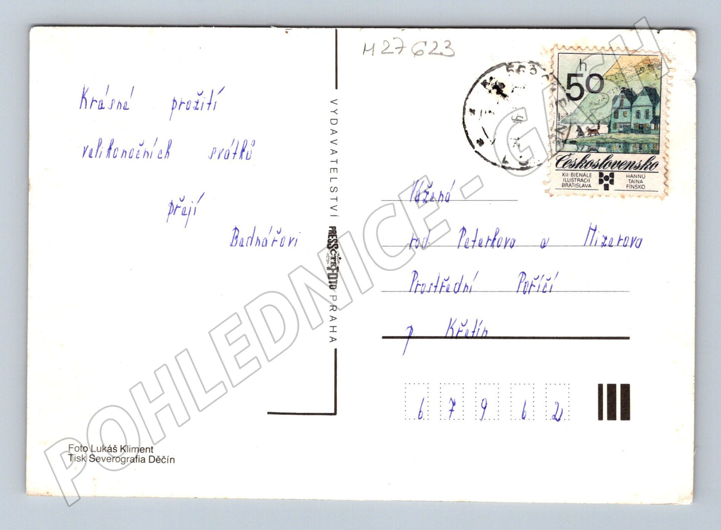 Pohlednice Velikonoční pozdrav (M27623)