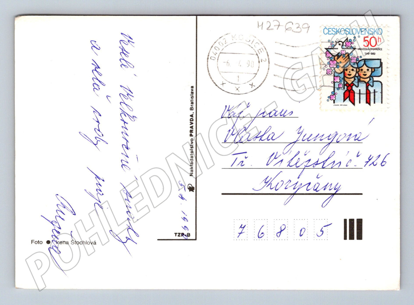 Pohlednice Československo Velikonoce 1990 (M27639)