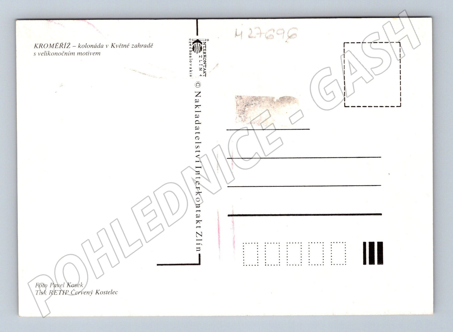 Pohlednice Kroměříž Květná zahrada velikonoce (M27696)