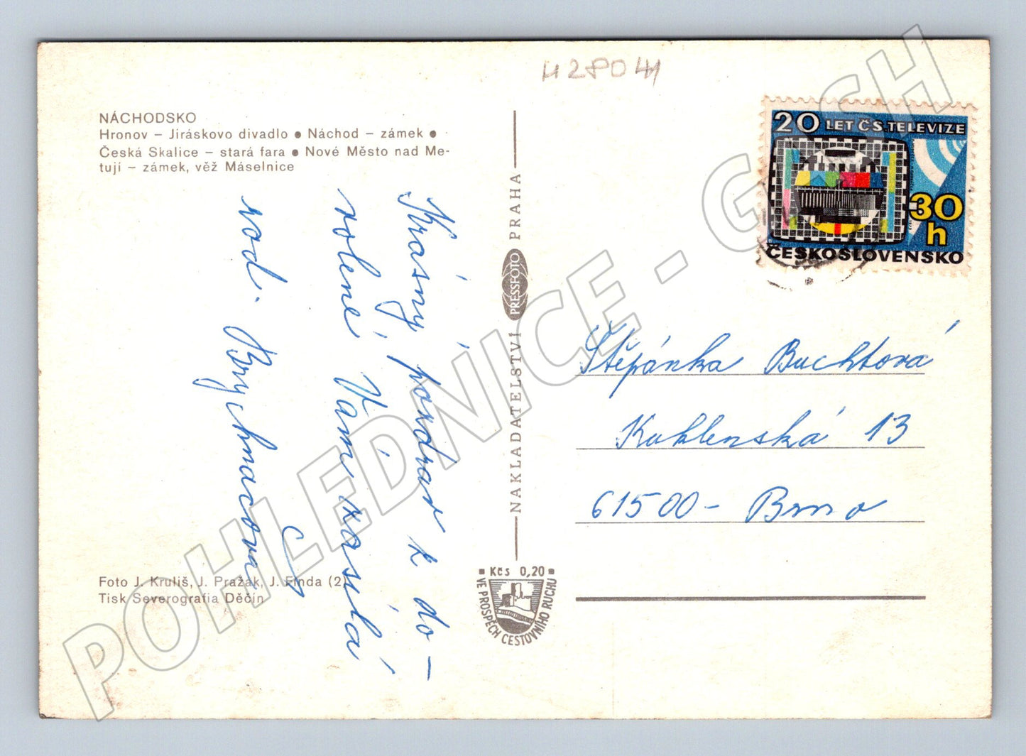 Pohlednice Náchodsko více míst 1973 (M28041)